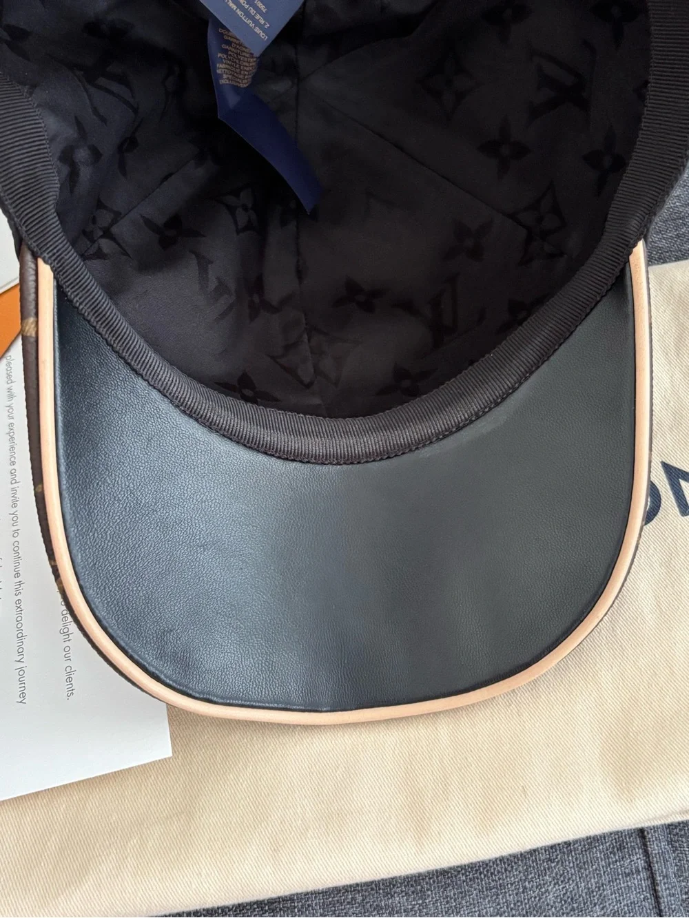 Louis Vuitton Get Ready Black Monogram Cap Large Preloved.